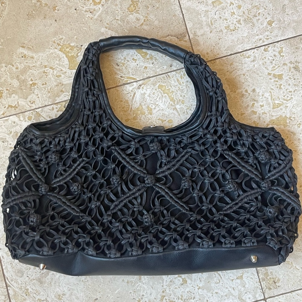 Coldwater Creek Woven Straw Purse